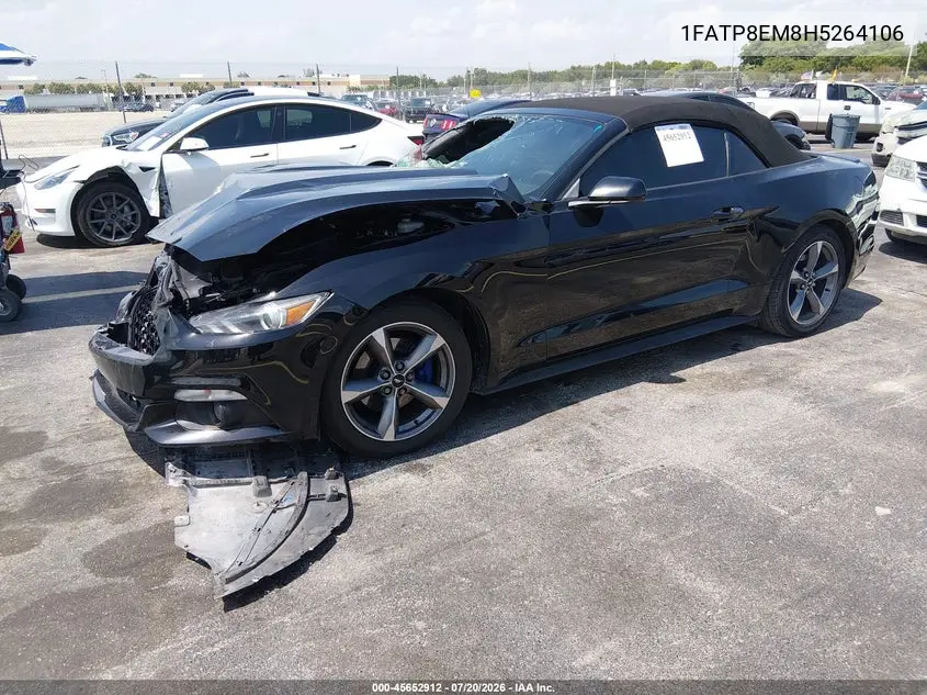 2017 Ford Mustang V6 VIN: 1FATP8EM8H5264106 Lot: 45652912