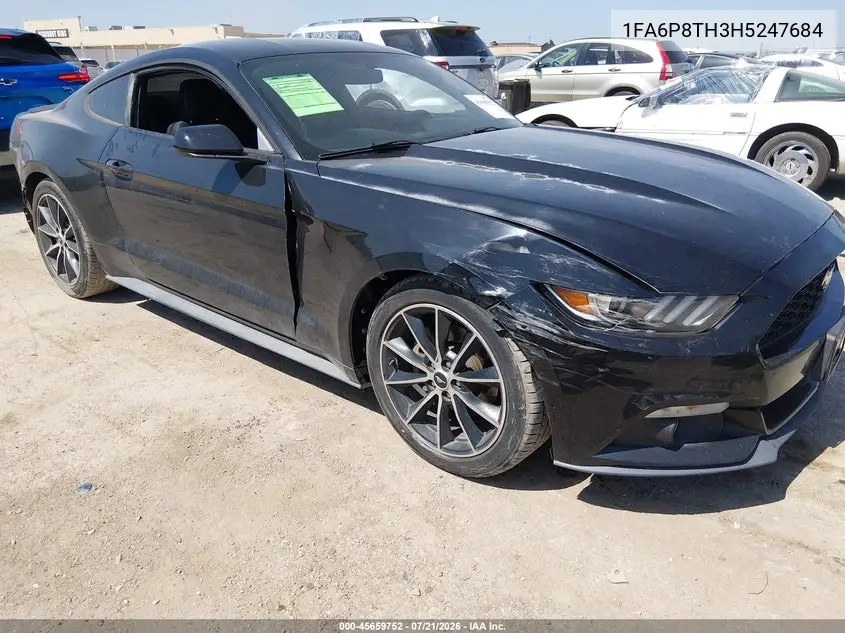 2017 Ford Mustang Ecoboost VIN: 1FA6P8TH3H5247684 Lot: 45659752