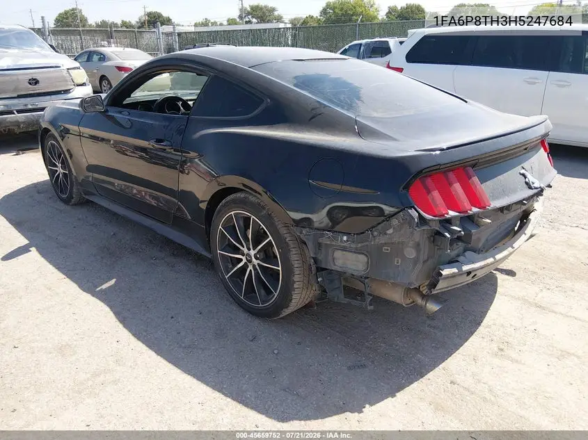 2017 Ford Mustang Ecoboost VIN: 1FA6P8TH3H5247684 Lot: 45659752