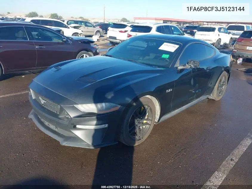 1FA6P8CF3J5123144 2018 Ford Mustang Gt