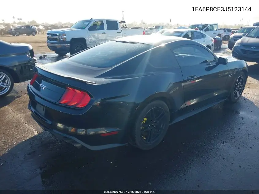 1FA6P8CF3J5123144 2018 Ford Mustang Gt