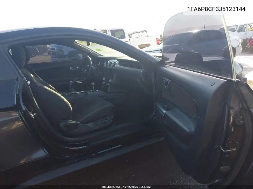 1FA6P8CF3J5123144 2018 Ford Mustang Gt