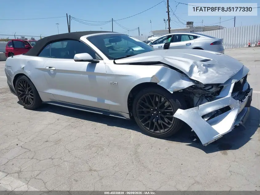 2018 Ford Mustang Gt Premium VIN: 1FATP8FF8J5177330 Lot: 45330839