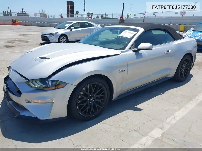 2018 Ford Mustang Gt Premium VIN: 1FATP8FF8J5177330 Lot: 45330839