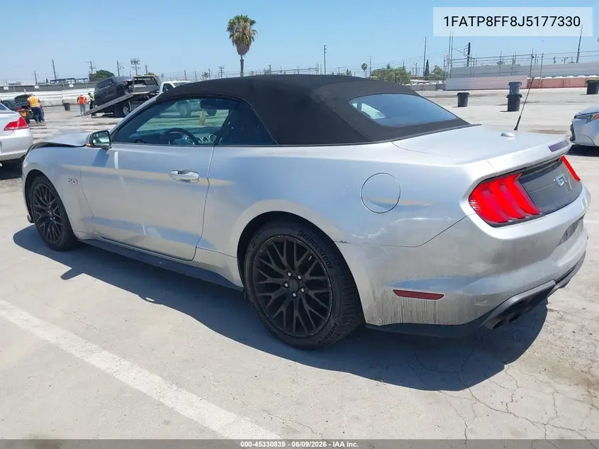 2018 Ford Mustang Gt Premium VIN: 1FATP8FF8J5177330 Lot: 45330839
