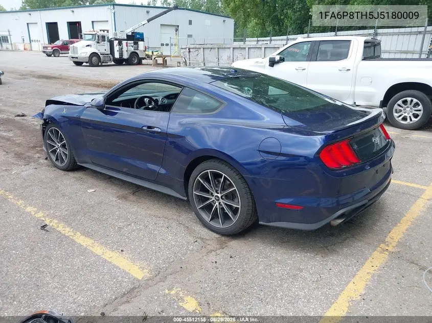 2018 Ford Mustang Ecoboost VIN: 1FA6P8TH5J5180009 Lot: 45512155