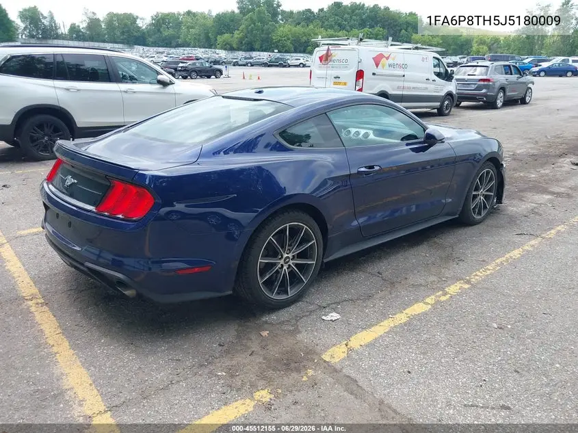 2018 Ford Mustang Ecoboost VIN: 1FA6P8TH5J5180009 Lot: 45512155