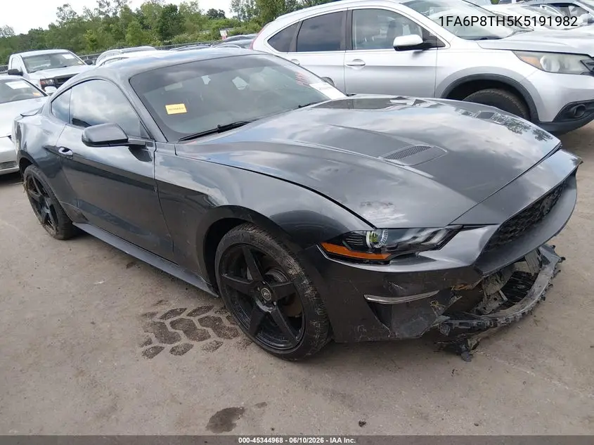 2019 Ford Mustang Ecoboost VIN: 1FA6P8TH5K5191982 Lot: 45344968