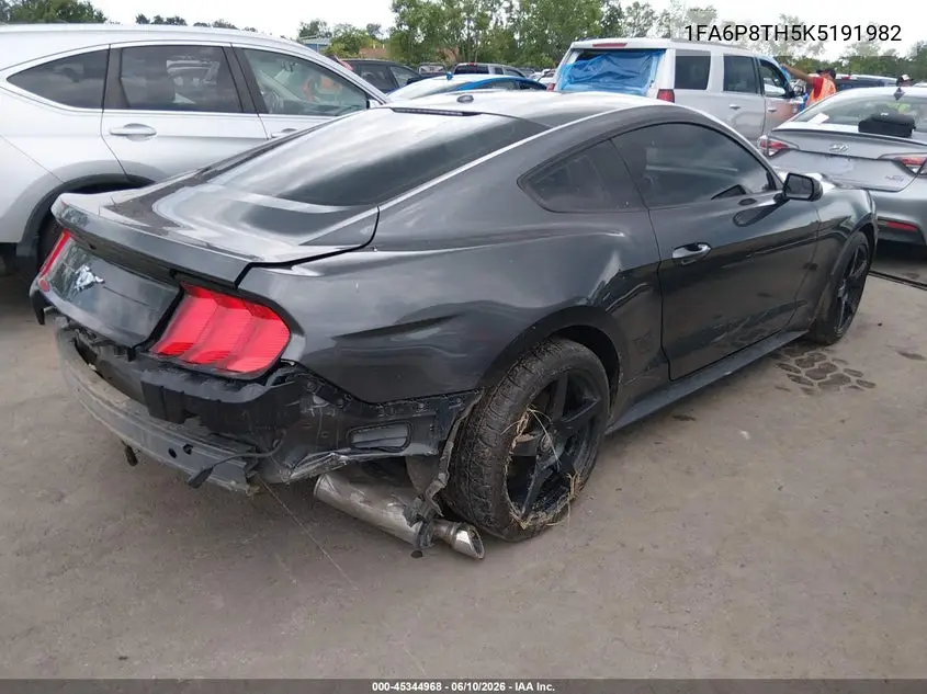 2019 Ford Mustang Ecoboost VIN: 1FA6P8TH5K5191982 Lot: 45344968