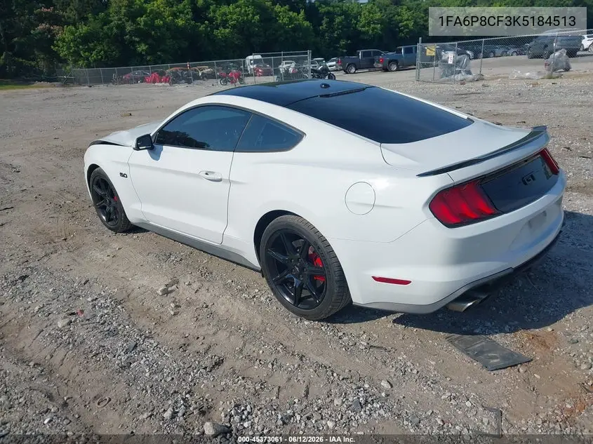 2019 Ford Mustang Gt Premium VIN: 1FA6P8CF3K5184513 Lot: 45373061