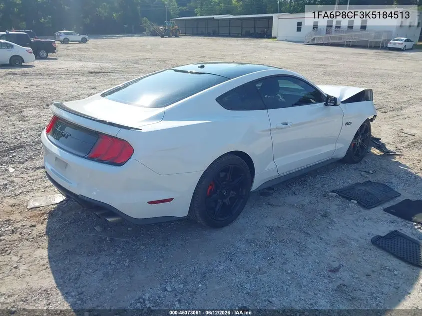 2019 Ford Mustang Gt Premium VIN: 1FA6P8CF3K5184513 Lot: 45373061
