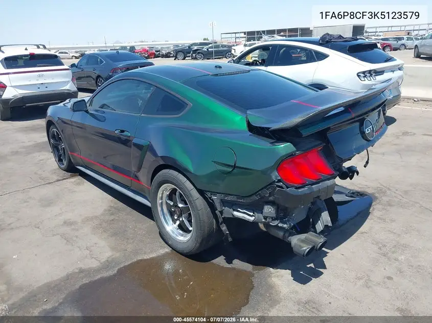 2019 Ford Mustang Gt/Gt Premium VIN: 1FA6P8CF3K5123579 Lot: 45574104