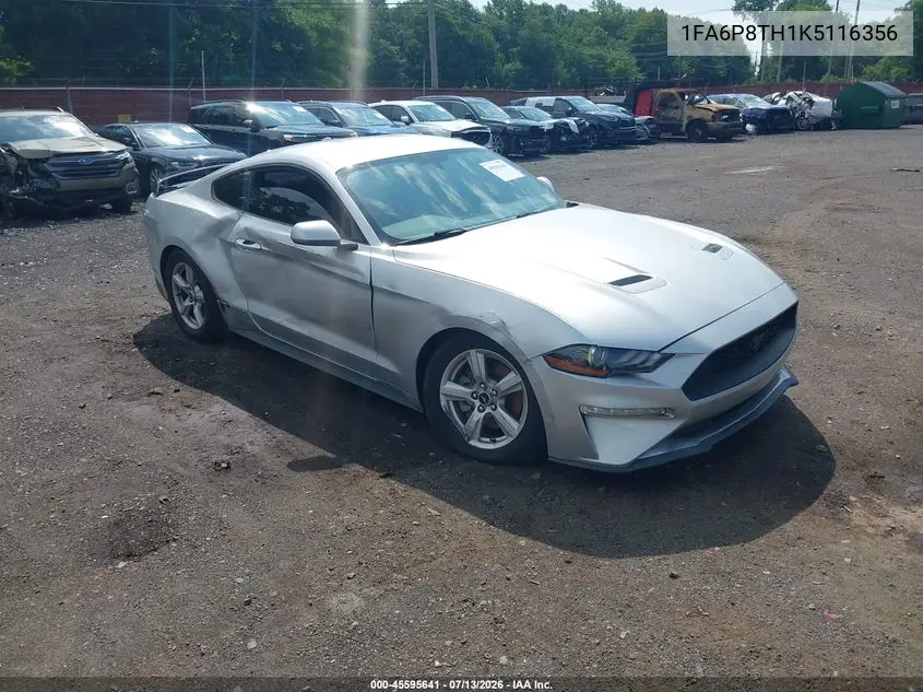 2019 Ford Mustang Ecoboost VIN: 1FA6P8TH1K5116356 Lot: 45595641
