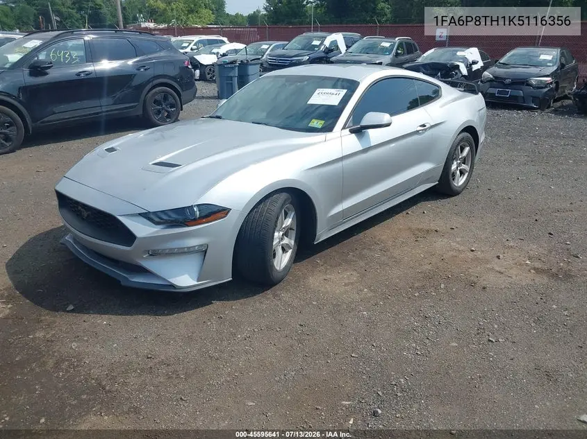 2019 Ford Mustang Ecoboost VIN: 1FA6P8TH1K5116356 Lot: 45595641