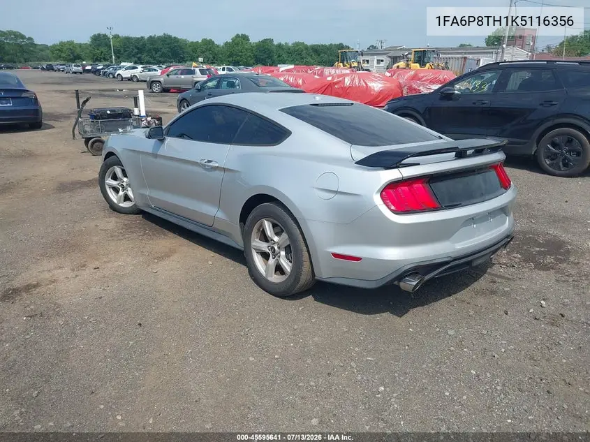 2019 Ford Mustang Ecoboost VIN: 1FA6P8TH1K5116356 Lot: 45595641