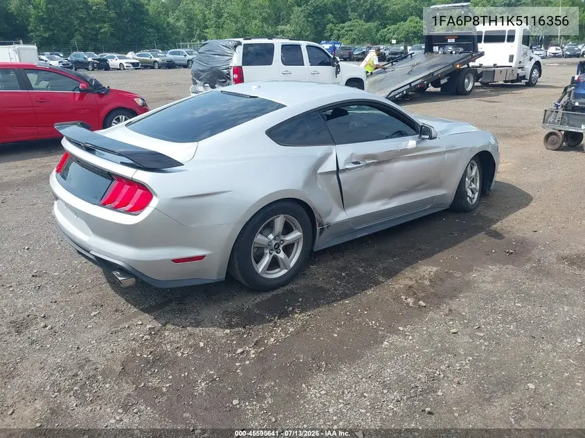 2019 Ford Mustang Ecoboost VIN: 1FA6P8TH1K5116356 Lot: 45595641