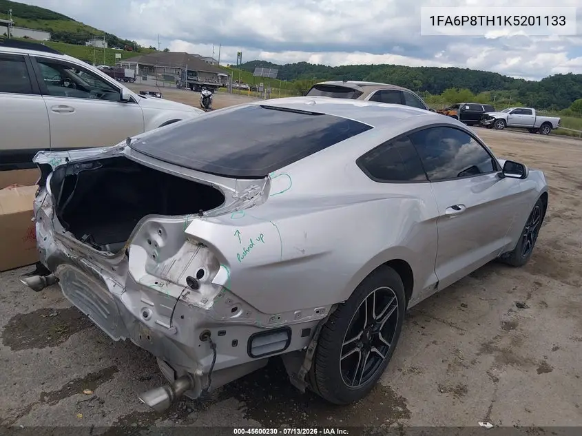 2019 Ford Mustang Ecoboost VIN: 1FA6P8TH1K5201133 Lot: 45600230