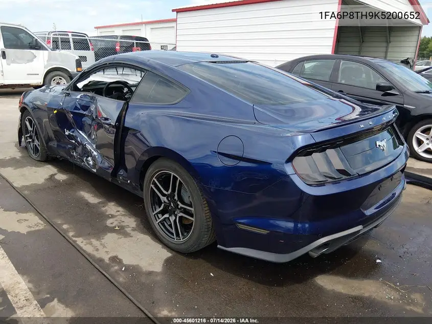 2019 Ford Mustang Ecoboost VIN: 1FA6P8TH9K5200652 Lot: 45601216