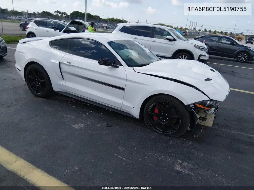 2020 Ford Mustang Gt Premium Fastback VIN: 1FA6P8CF0L5190755 Lot: 45391969