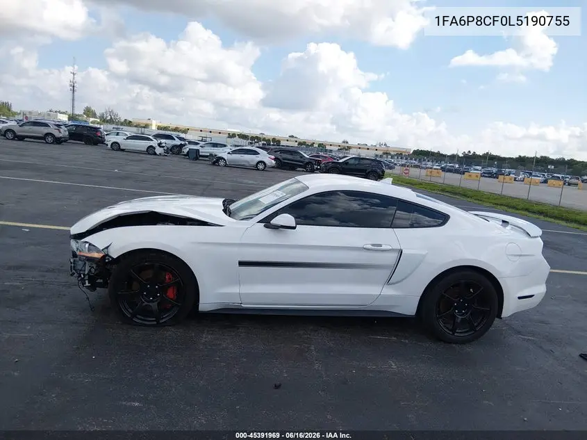 2020 Ford Mustang Gt Premium Fastback VIN: 1FA6P8CF0L5190755 Lot: 45391969