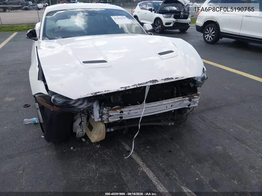 2020 Ford Mustang Gt Premium Fastback VIN: 1FA6P8CF0L5190755 Lot: 45391969