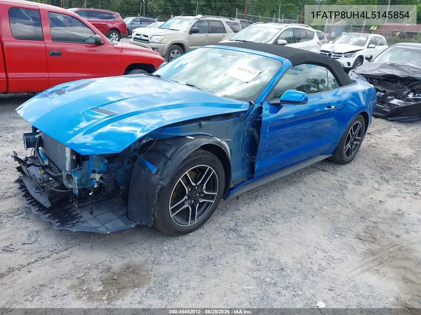 2020 Ford Mustang Ecoboost Premium VIN: 1FATP8UH4L5145854 Lot: 45452012