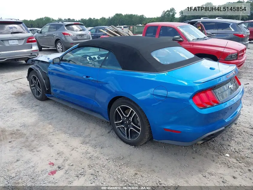 2020 Ford Mustang Ecoboost Premium VIN: 1FATP8UH4L5145854 Lot: 45452012