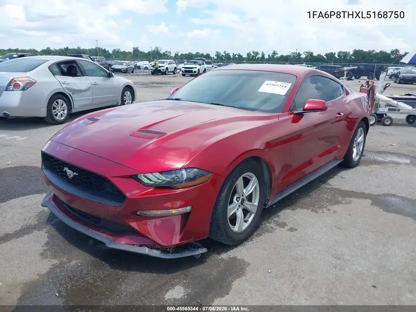 2020 Ford Mustang Ecoboost Fastback VIN: 1FA6P8THXL5168750 Lot: 45565344