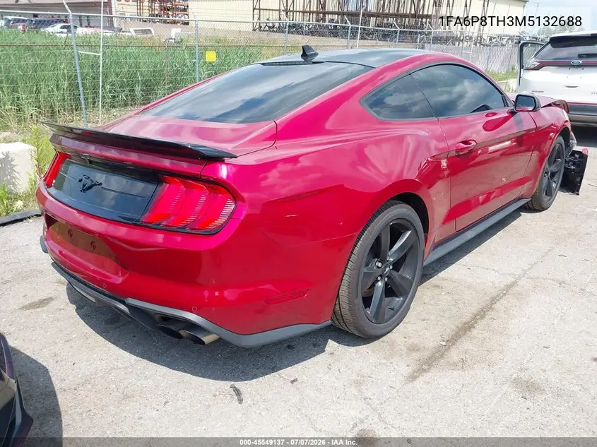 2021 Ford Mustang Ecoboost Premium Fastback VIN: 1FA6P8TH3M5132688 Lot: 45549137