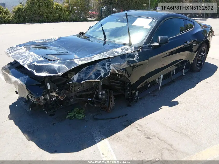 2022 Ford Mustang Ecoboost Fastback VIN: 1FA6P8THXN5132592 Lot: 45694920