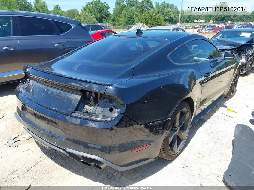 2023 Ford Mustang Ecoboost Premium Fastback VIN: 1FA6P8TH3P5102014 Lot: 45601655