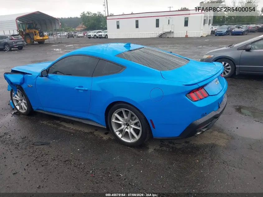 2024 Ford Mustang Gt Premium Fastback VIN: 1FA6P8CF2R5400054 Lot: 45575164