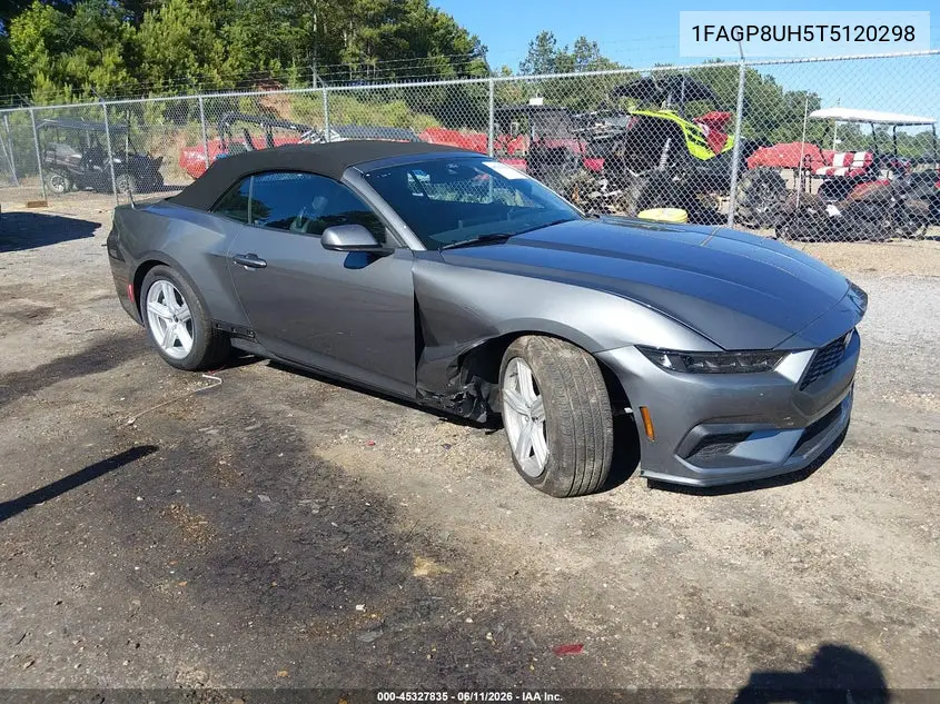 2026 Ford Mustang Ecoboost Premium VIN: 1FAGP8UH5T5120298 Lot: 45327835
