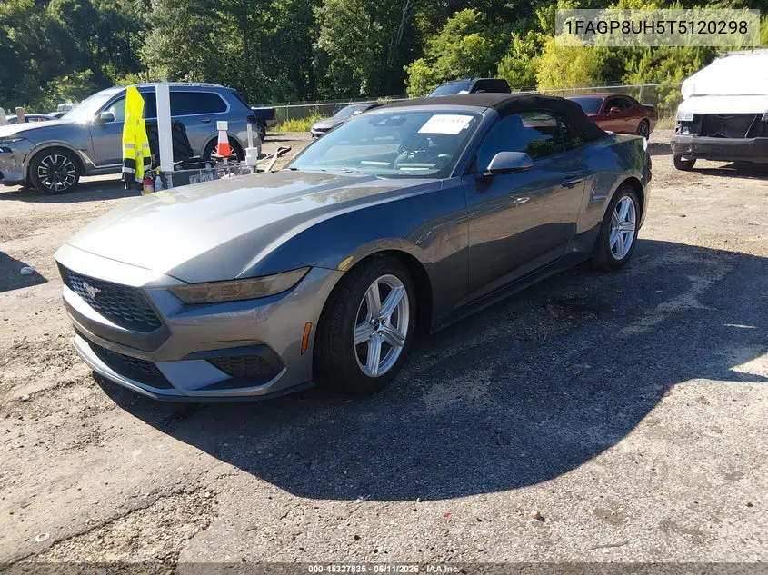 2026 Ford Mustang Ecoboost Premium VIN: 1FAGP8UH5T5120298 Lot: 45327835