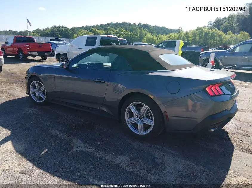 2026 Ford Mustang Ecoboost Premium VIN: 1FAGP8UH5T5120298 Lot: 45327835