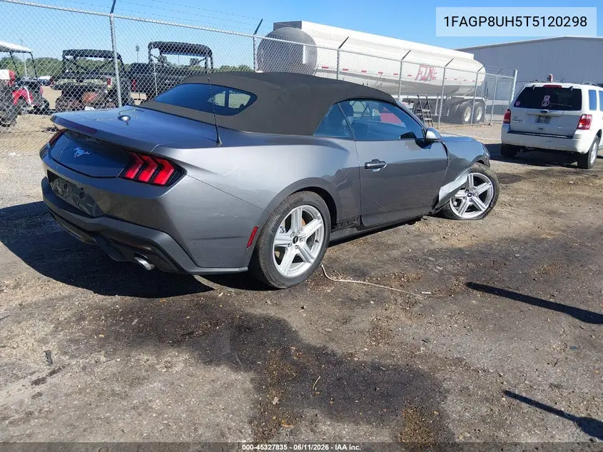 2026 Ford Mustang Ecoboost Premium VIN: 1FAGP8UH5T5120298 Lot: 45327835