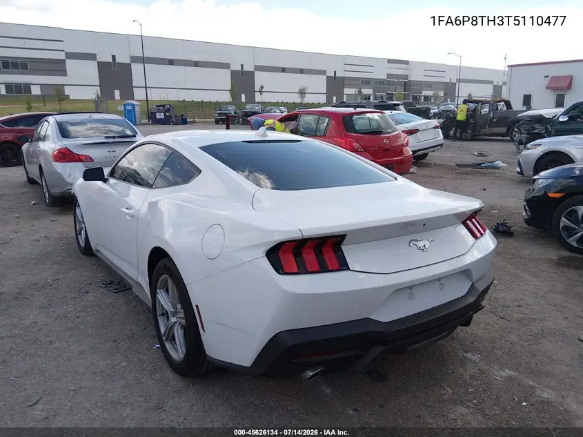 2026 Ford Mustang Ecoboost Premium Fastback VIN: 1FA6P8TH3T5110477 Lot: 45626134
