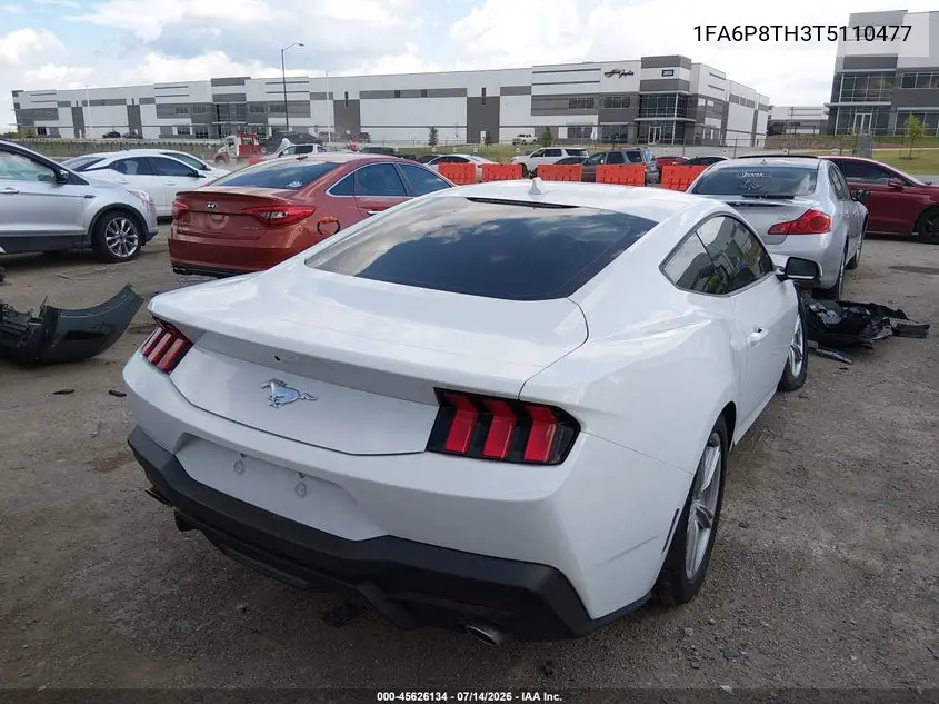 2026 Ford Mustang Ecoboost Premium Fastback VIN: 1FA6P8TH3T5110477 Lot: 45626134