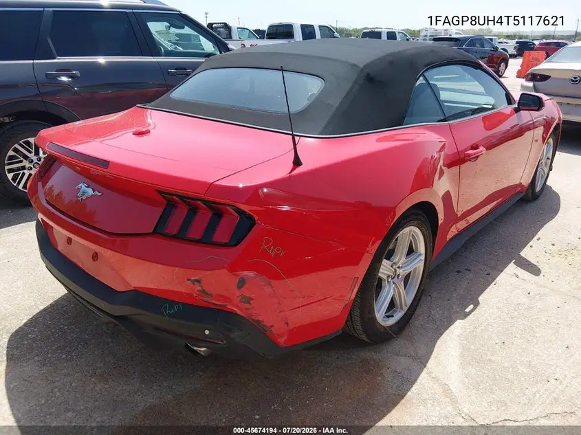2026 Ford Mustang Ecoboost Premium VIN: 1FAGP8UH4T5117621 Lot: 45674194
