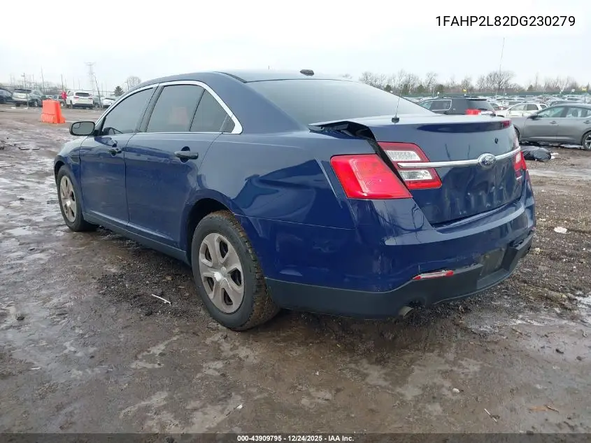 2013 Ford Police Interceptor VIN: 1FAHP2L82DG230279 Lot: 43909795