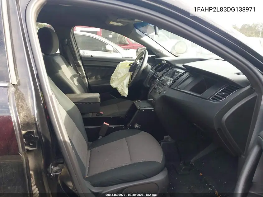 2013 Ford Police Interceptor VIN: 1FAHP2L83DG138971 Lot: 44699979