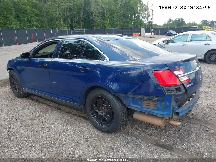 2013 Ford Police Interceptor VIN: 1FAHP2L8XDG184796 Lot: 45431650