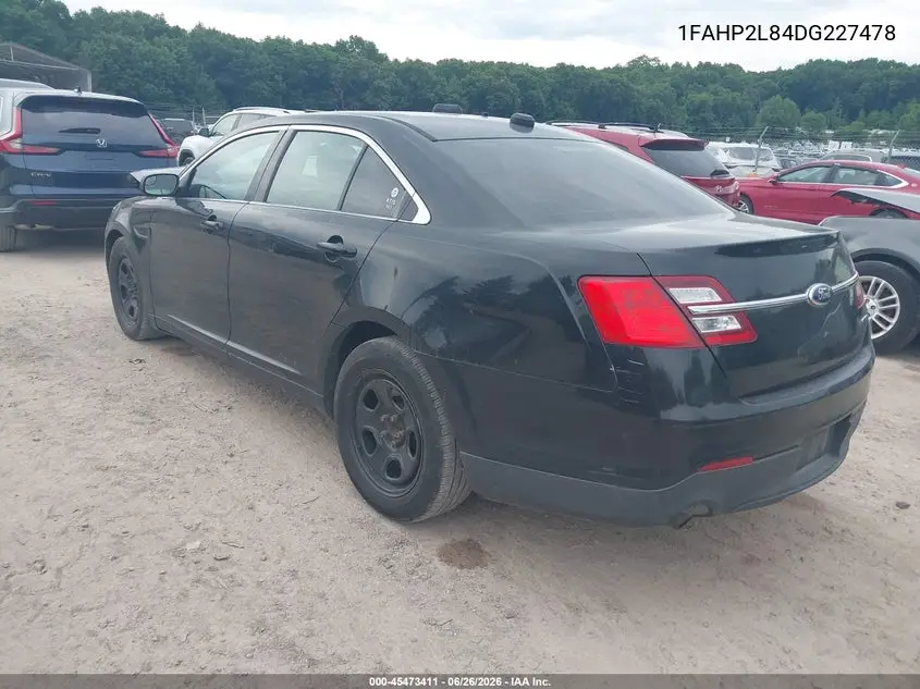 2013 Ford Police Interceptor VIN: 1FAHP2L84DG227478 Lot: 45473411