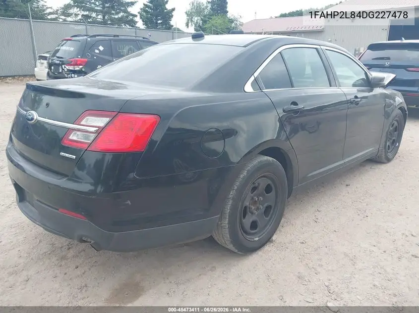 2013 Ford Police Interceptor VIN: 1FAHP2L84DG227478 Lot: 45473411