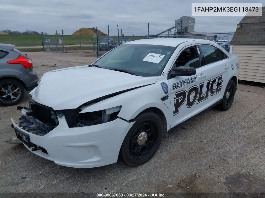 2014 Ford Police Interceptor VIN: 1FAHP2MK3EG118473 Lot: 39067659