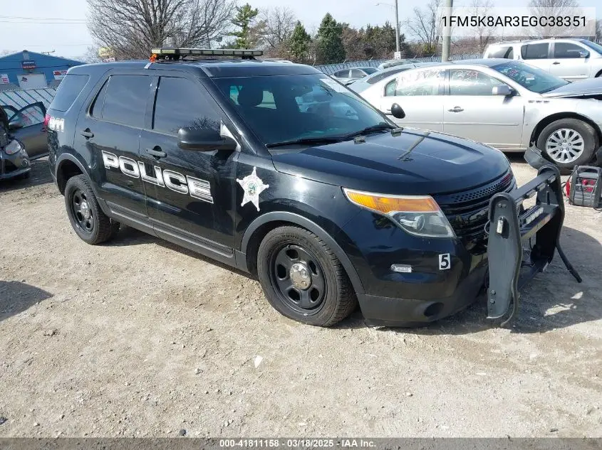 2014 Ford Police Interceptor VIN: 1FM5K8AR3EGC38351 Lot: 41811158