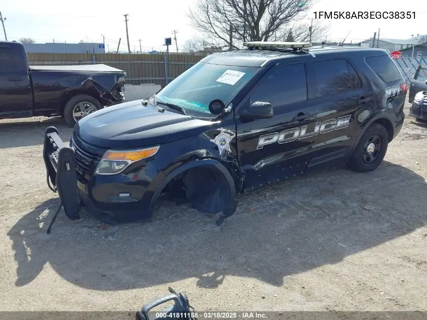 2014 Ford Police Interceptor VIN: 1FM5K8AR3EGC38351 Lot: 41811158