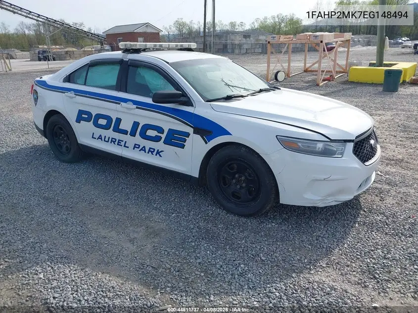 2014 Ford Police Interceptor VIN: 1FAHP2MK7EG148494 Lot: 44811737