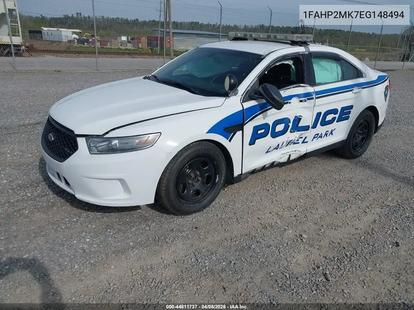 2014 Ford Police Interceptor VIN: 1FAHP2MK7EG148494 Lot: 44811737