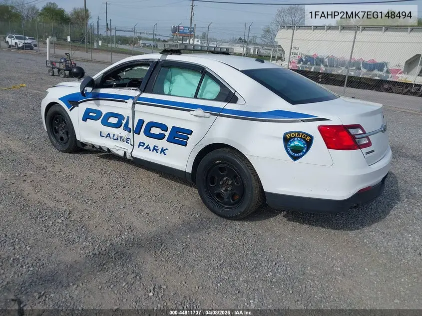 2014 Ford Police Interceptor VIN: 1FAHP2MK7EG148494 Lot: 44811737